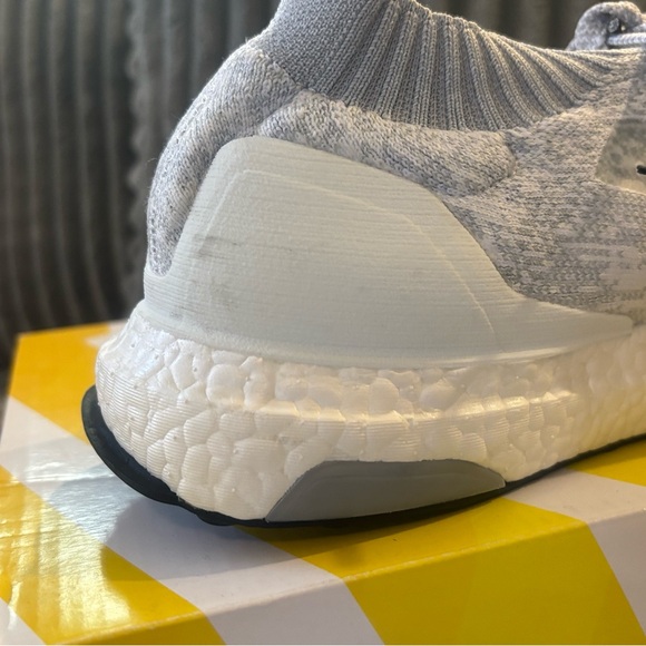 Adidas UltraBOOST Uncaged Gray/White Knit Sneakers - Picture 8 of 10